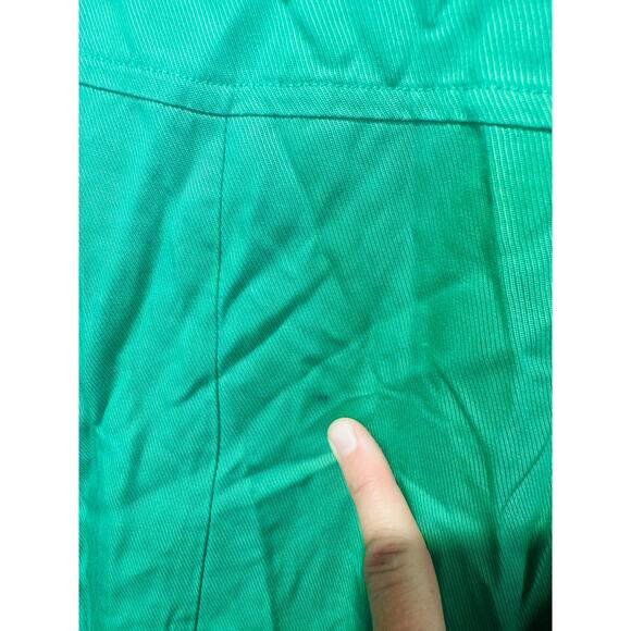 THAKOON Green Button Front Shirt Dress Tie Waist Collared Mini Dress Size M - Picture 10 of 14